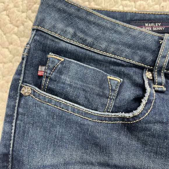 Vigoss Marley Super Skinny Women’s Jeans 31x27 (Actual 33x26) Y2K Modern Grunge - Picture 3 of 16